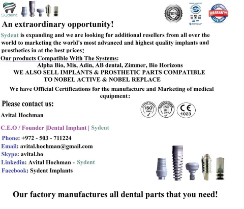 Sydent implants invites you to be our resellers