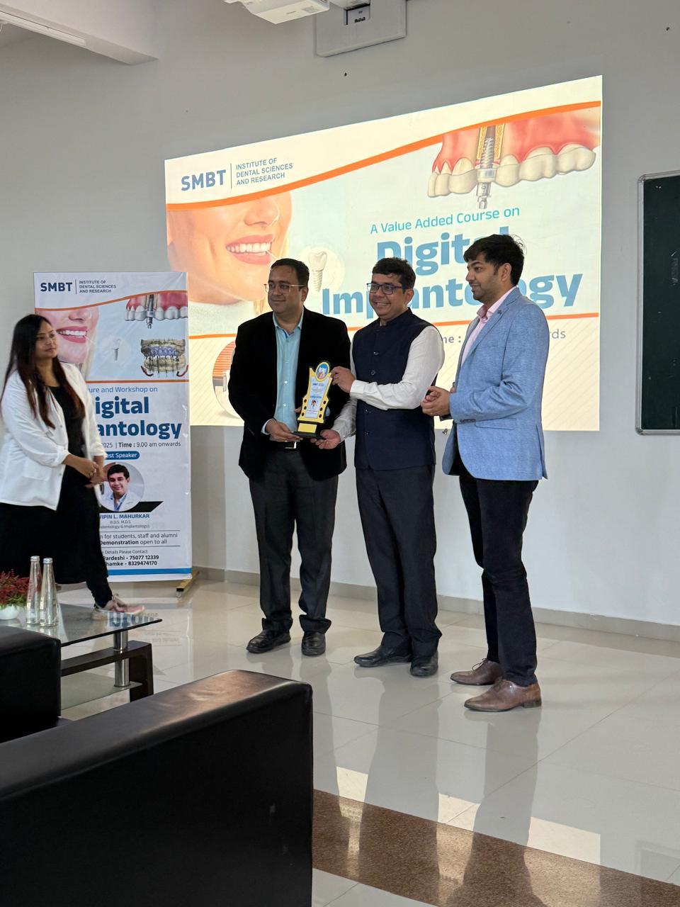 Dr. Vipin Mahurkar delivered an impactful lecture at SMBT Institute of Dental