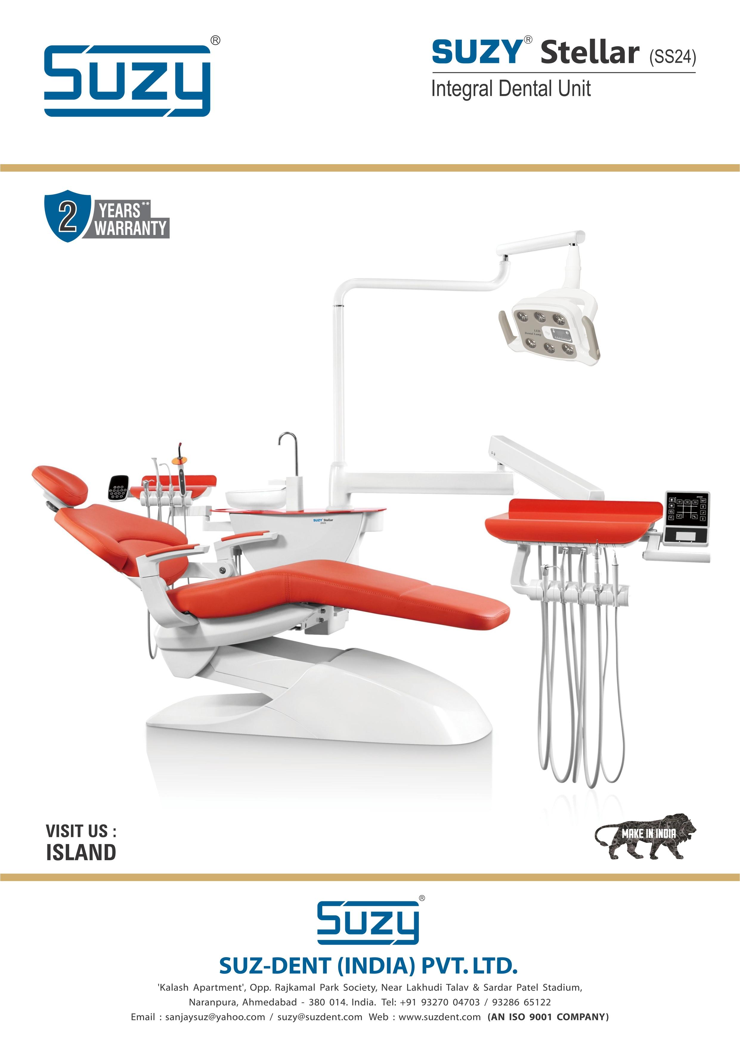 Contact for attractive offers on SUZY STELLAR Dental chairs
