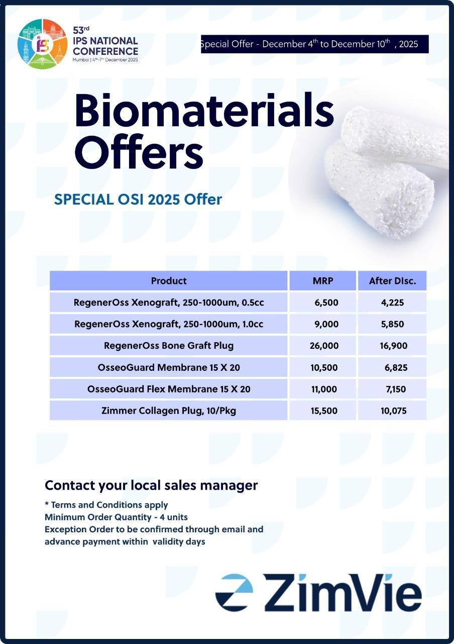 Biomaterials offers from ZIMVIE
