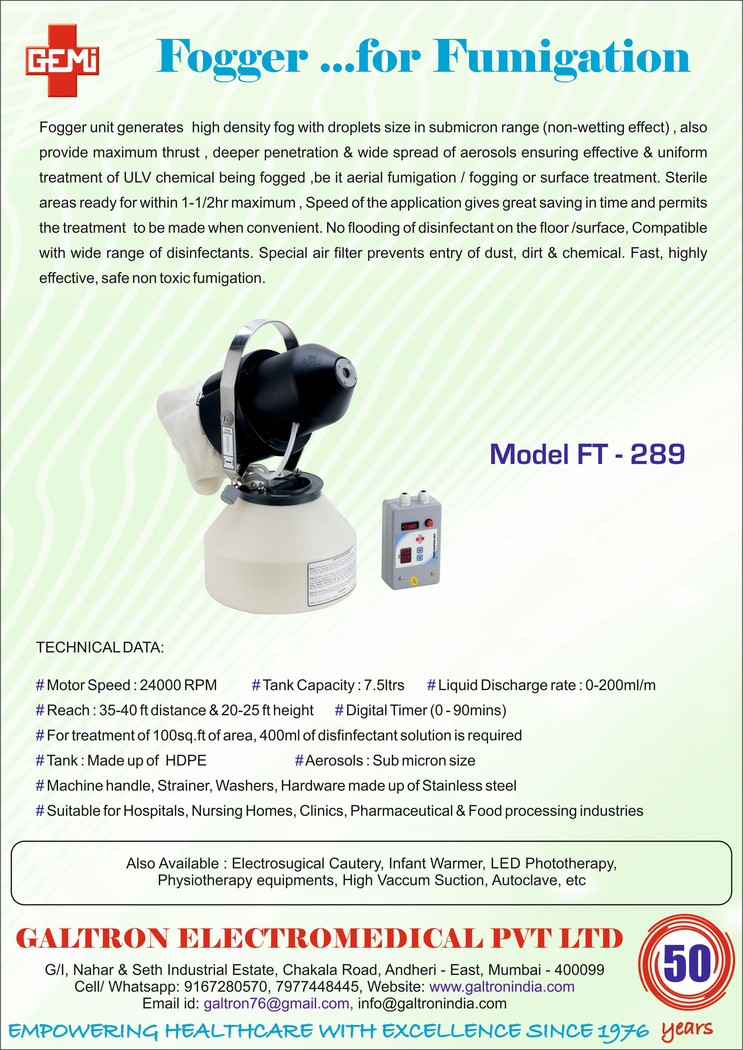 Fogger with timer