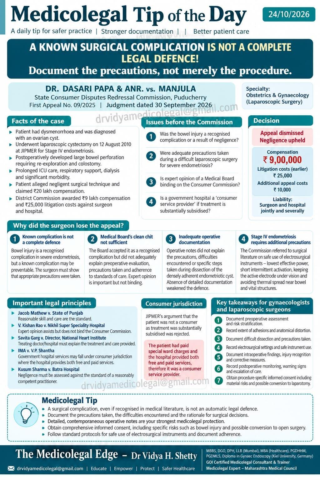 Document precautions not just the procedure